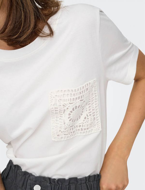 T-shirt manica corta Jdy - cloud dancer