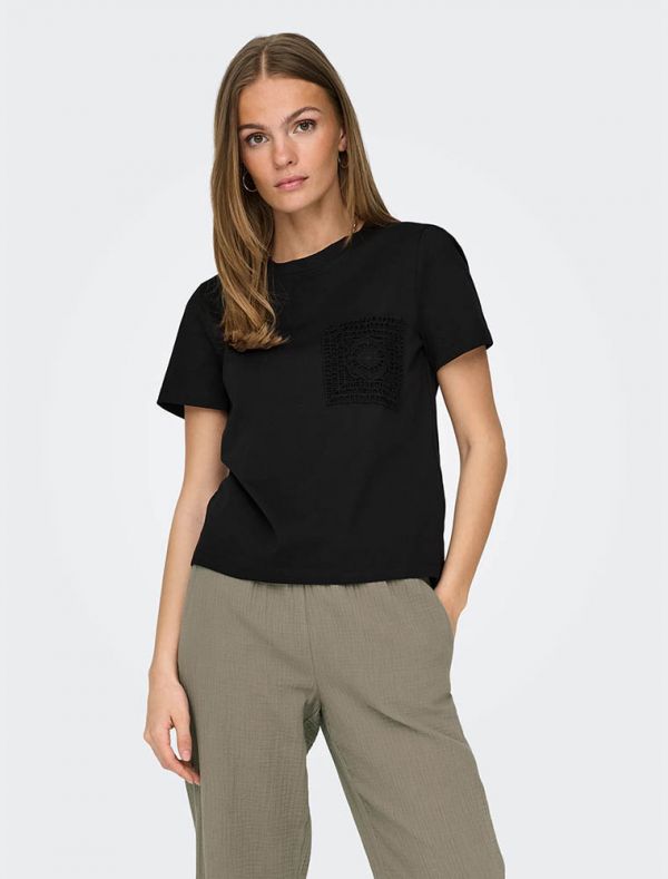 T-shirt manica corta Jdy - black