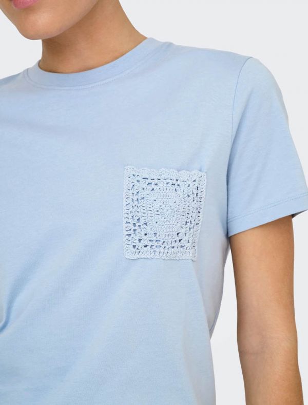 T-shirt manica corta Jdy - chambray