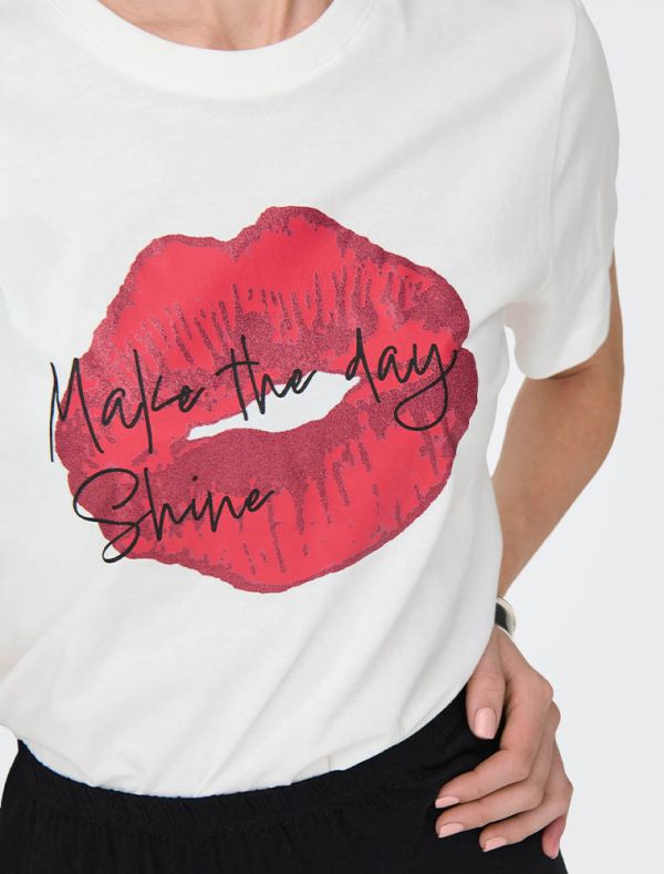 T-shirt manica corta Jdy - cloud dancer