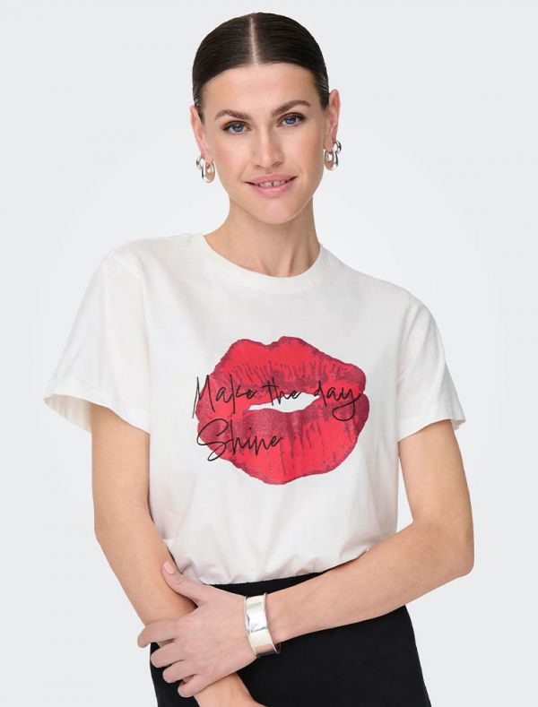 T-shirt manica corta Jdy - cloud dancer