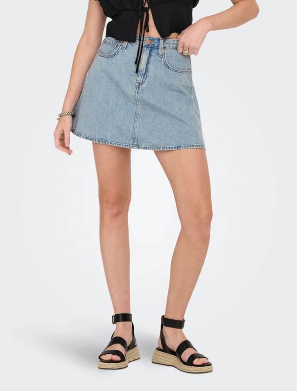 Gonna in jeans Only - light blue denim