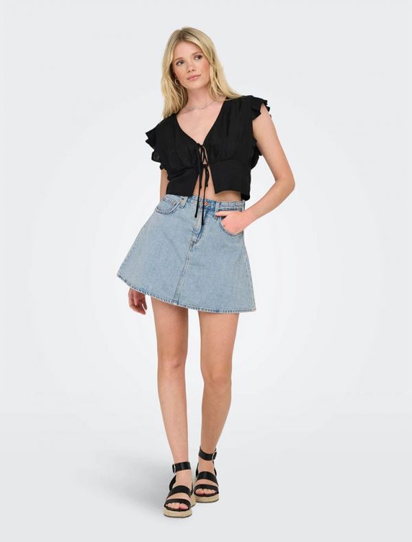 Gonna in jeans Only - light blue denim