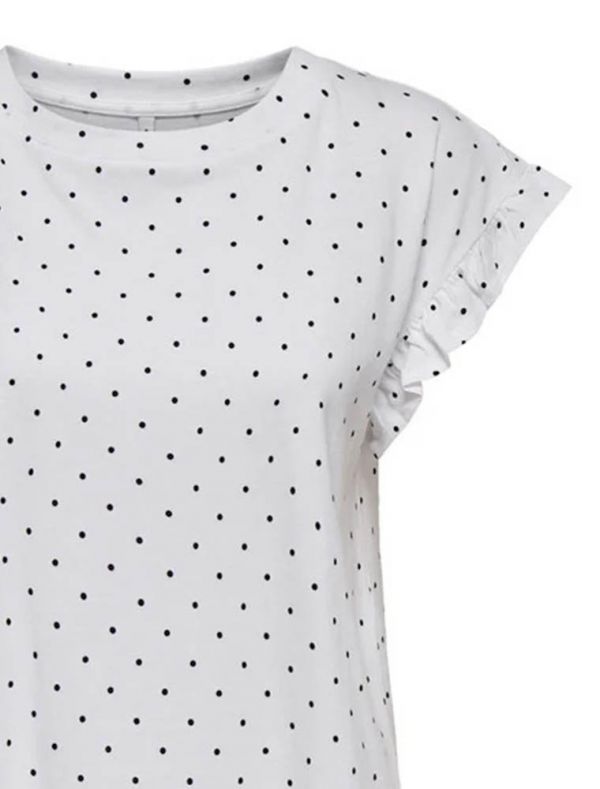 T-shirt manica corta Only - bianco nero