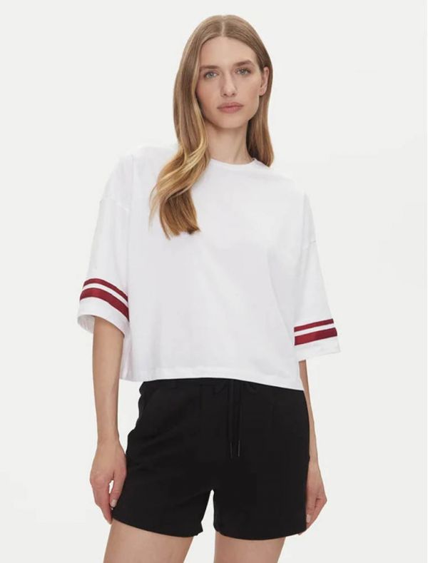 T-shirt manica corta Only - bianco viola