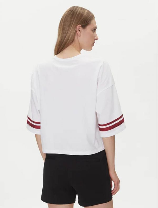 T-shirt manica corta Only - bianco viola