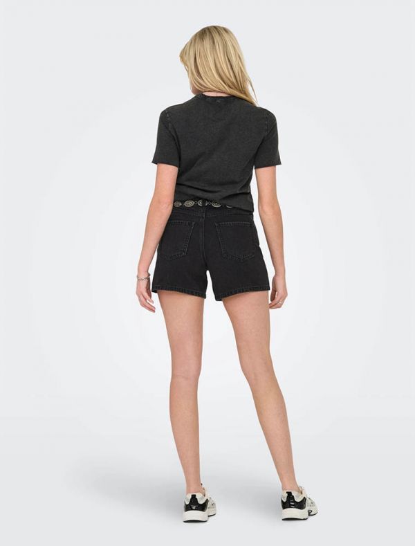 Pantalone corto Only - washed black