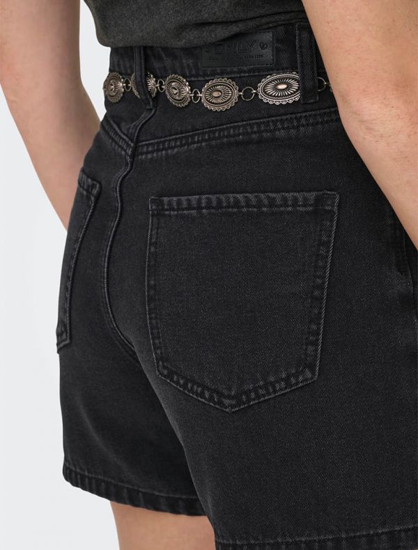 Pantalone corto Only - washed black