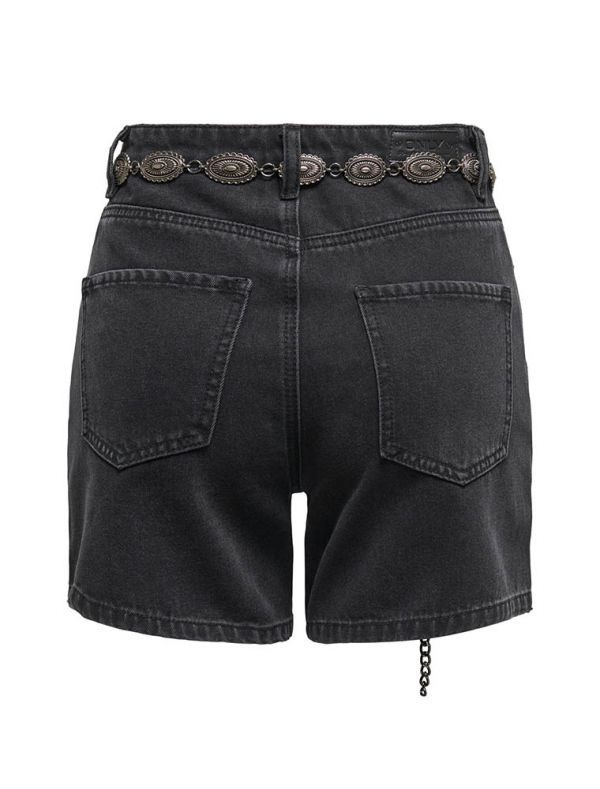 Pantalone corto Only - washed black
