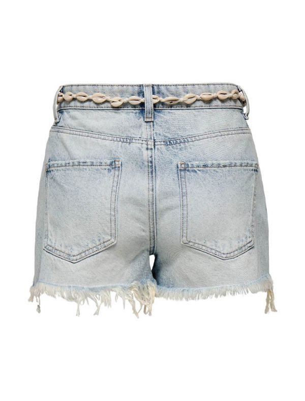 Pantalone corto Only - light blue denim
