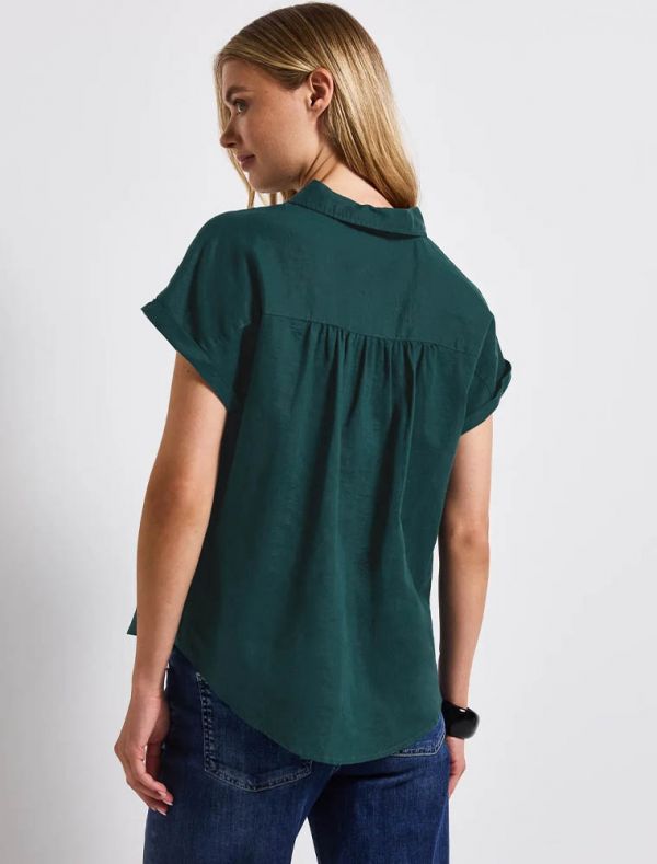 Camicia manica corta Street One - verde scuro