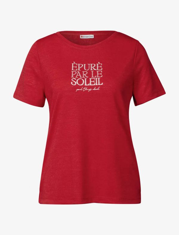 T-shirt manica corta Street One - rosso