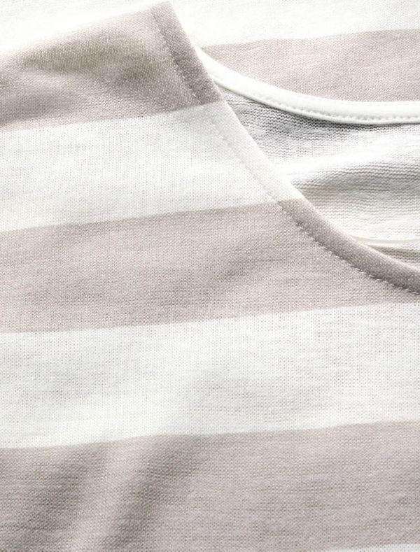 T-shirt manica corta Street One - beige bianco
