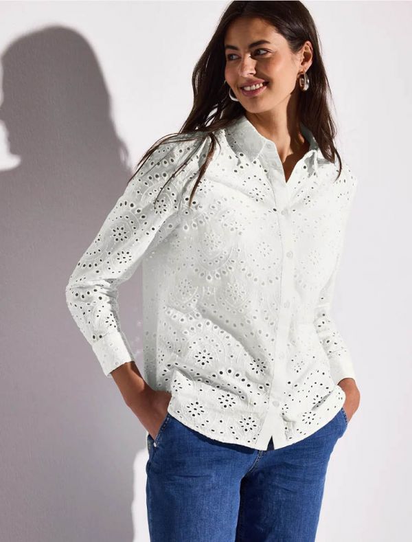 Camicia manica lunga Street One - bianco