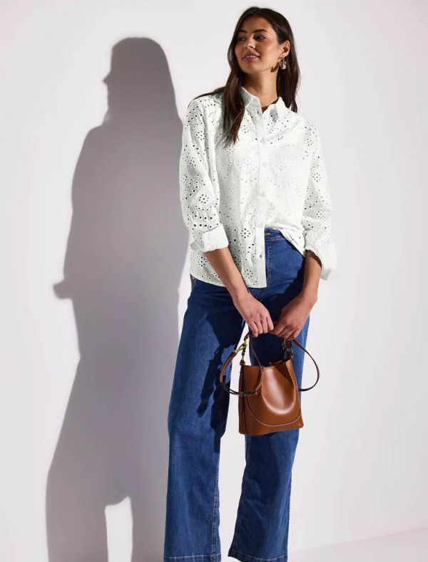 Camicia manica lunga Street One - bianco