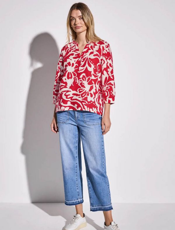 Camicia manica lunga Street One - rosso