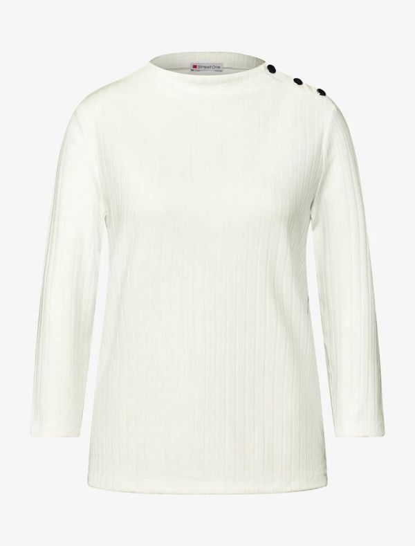Maglia manica lunga Street One - bianco
