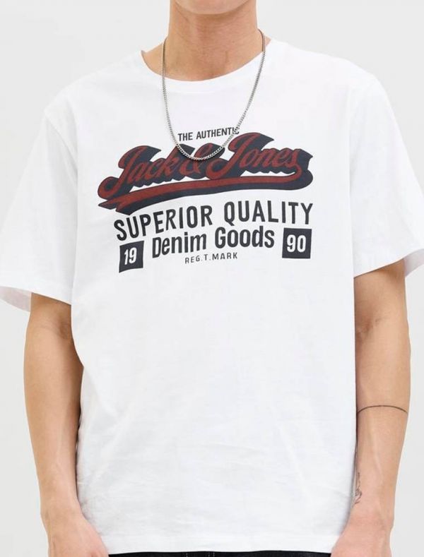 T-shirt manica corta Jack & Jones - cloud dancer
