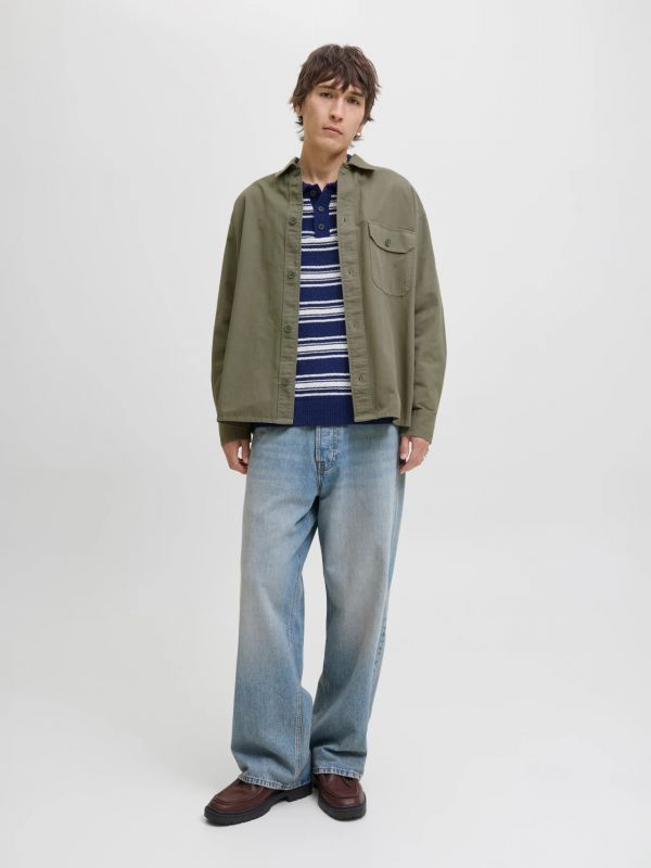 Camicia manica lunga casual Jack & Jones - olive