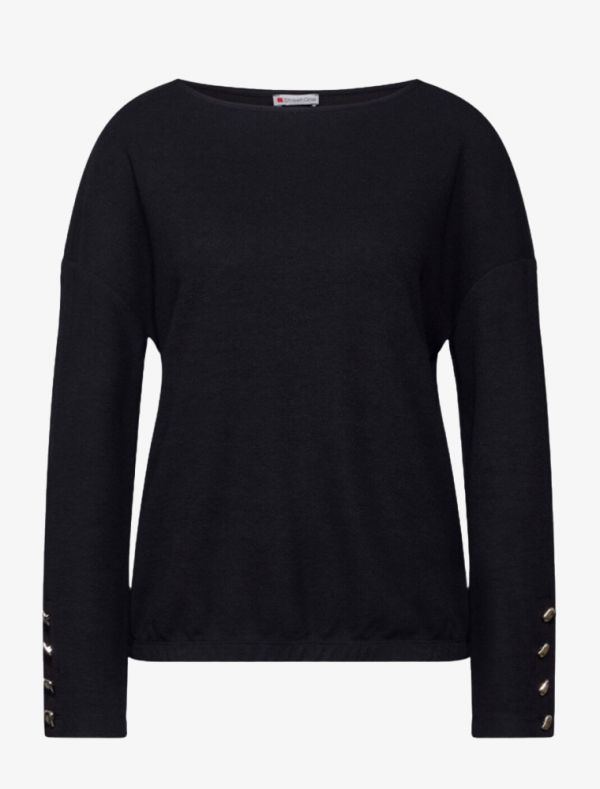 Maglia manica lunga Street One - deep blue