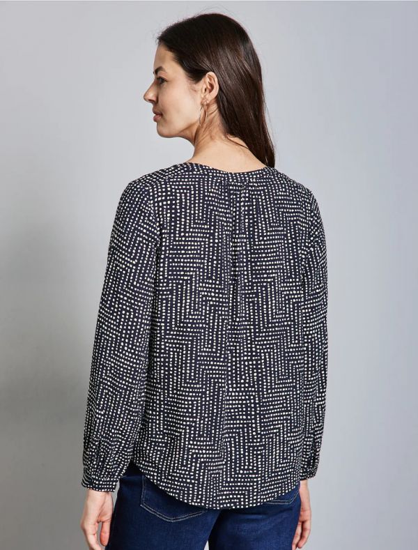 Camicia manica lunga Street One - deep blue