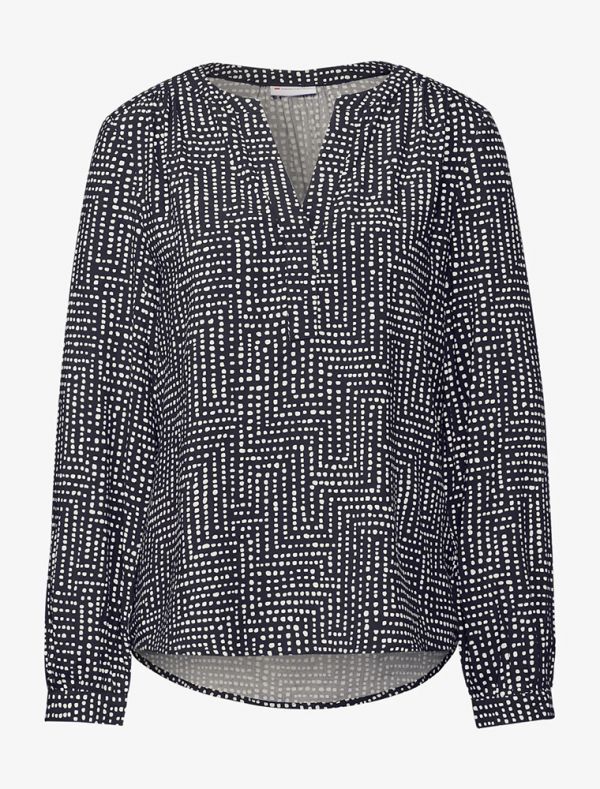 Camicia manica lunga Street One - deep blue