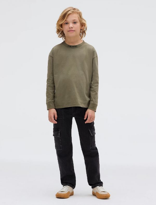 Pantalone jeans Calvin Klein - dark grey