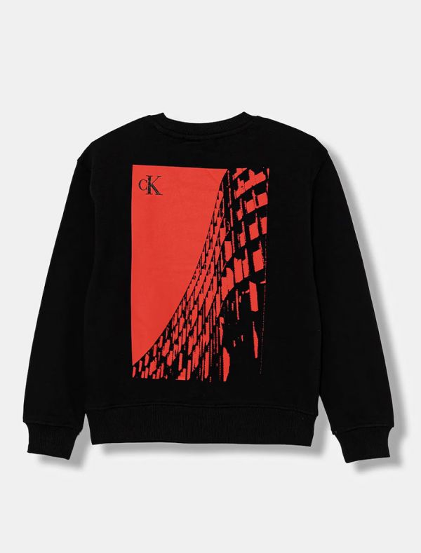 Maglia in felpa Calvin Klein - black