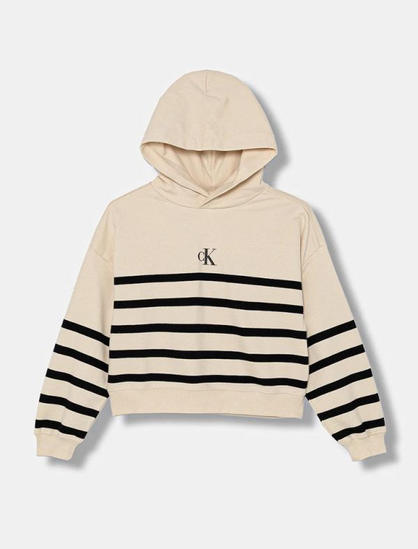 Maglia in felpa Calvin Klein - bianco avorio