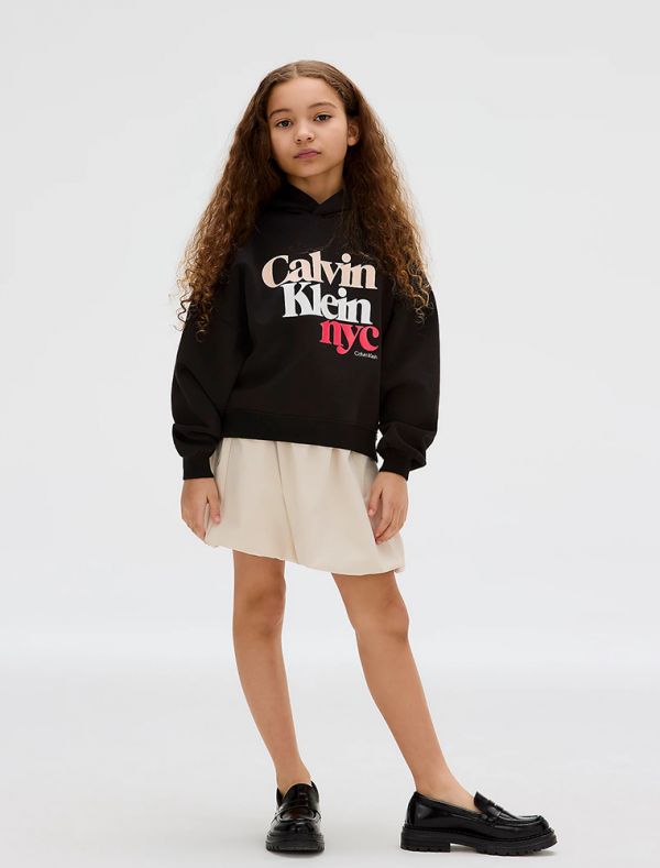 Maglia in felpa Calvin Klein - black