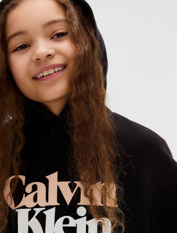 Maglia in felpa Calvin Klein - black