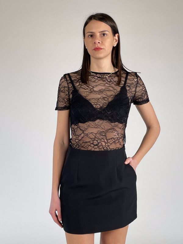 Maglia manica corta San Babila - nero