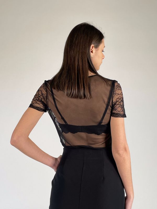 Maglia manica corta San Babila - nero