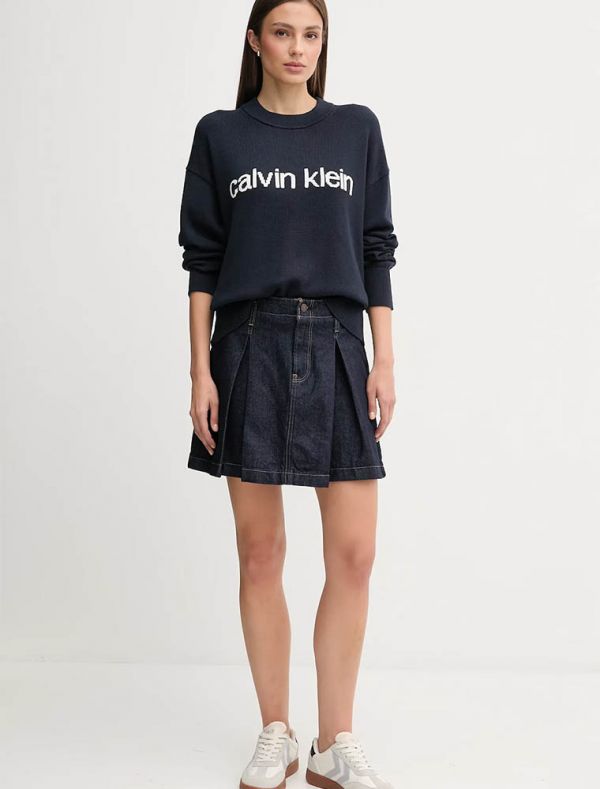 Pullover manica lunga Calvin Klein - dark navy