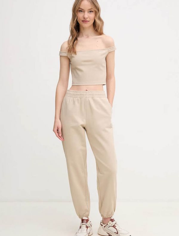 Pantalone Felpa Calvin Klein - beige