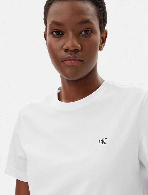 T-shirt manica corta Calvin Klein - bianco