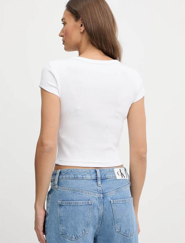 T-shirt manica corta Calvin Klein - bianco