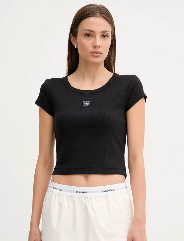 T-shirt manica corta Calvin Klein - nero