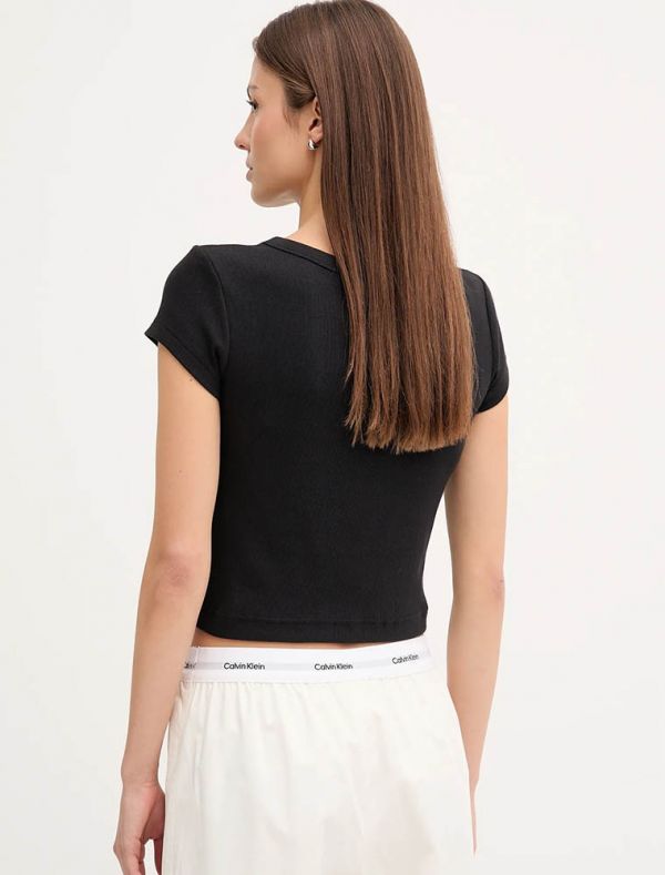 T-shirt manica corta Calvin Klein - nero