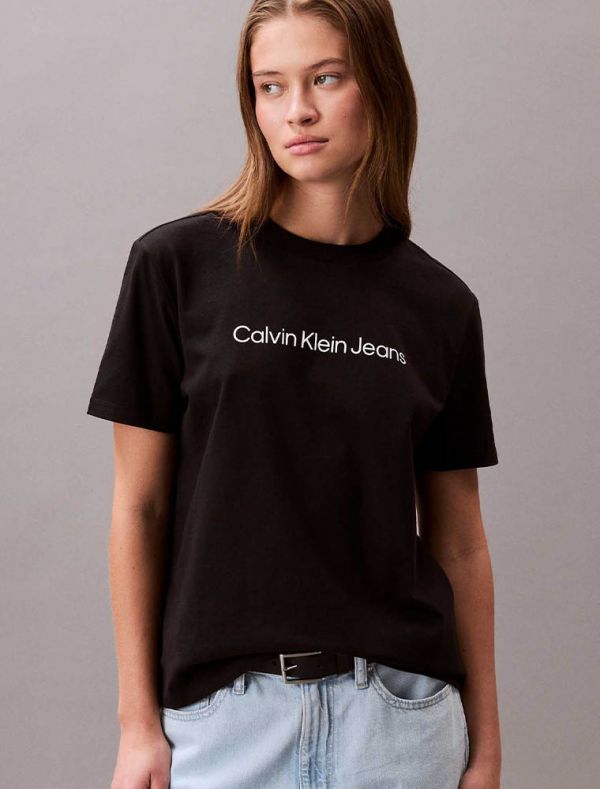 T-shirt manica corta Calvin Klein - nero