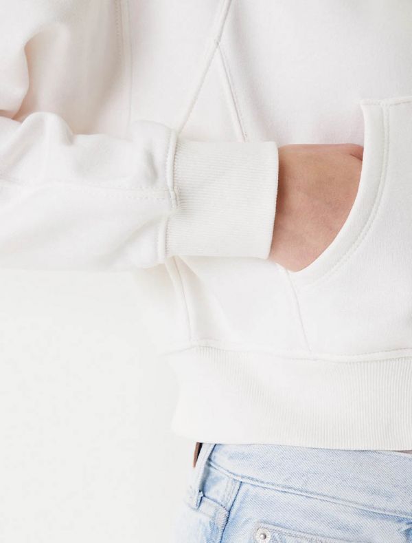 Maglia in felpa aperta Tommy Jeans - bianco
