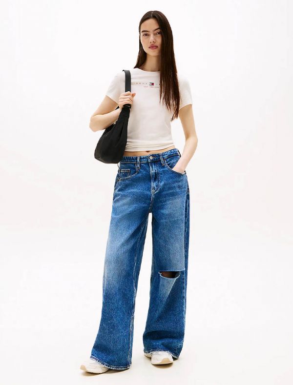 T-shirt manica corta Tommy Jeans - bianco
