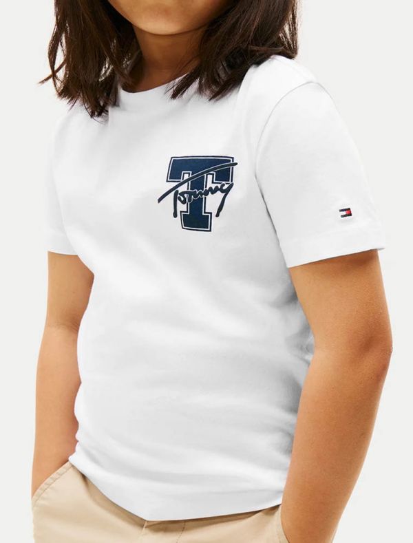 T-shirt manica corta Tommy Hilfiger - white