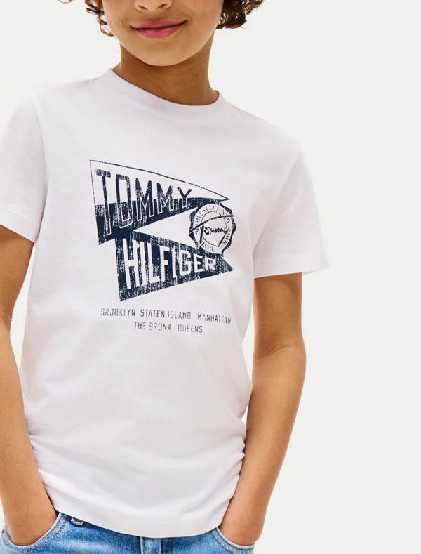T-shirt manica corta Tommy Hilfiger - white