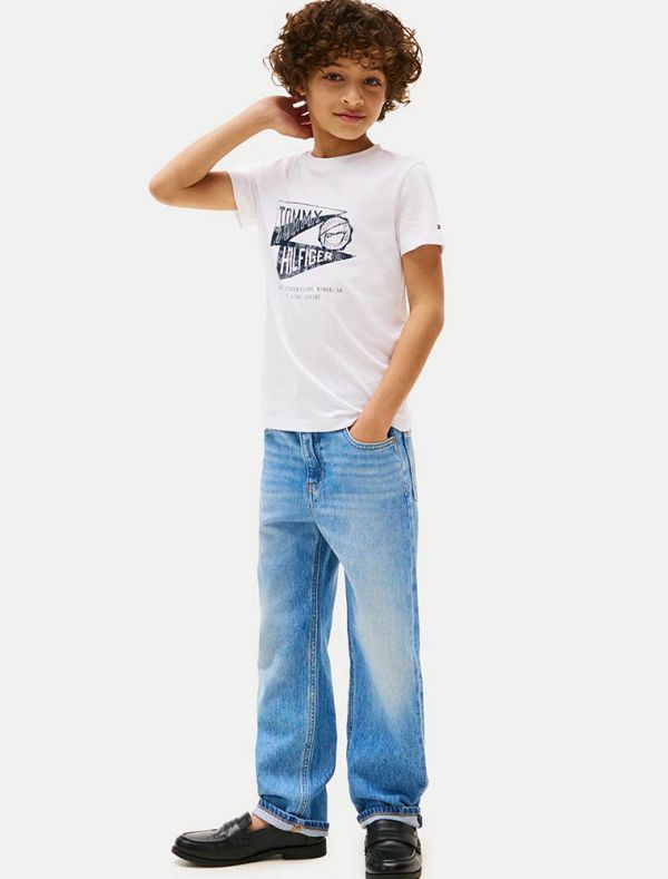 T-shirt manica corta Tommy Hilfiger - white