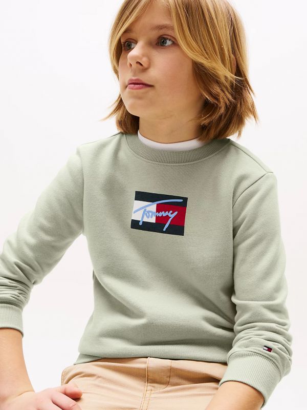 Maglia in felpa Tommy Hilfiger - verdino