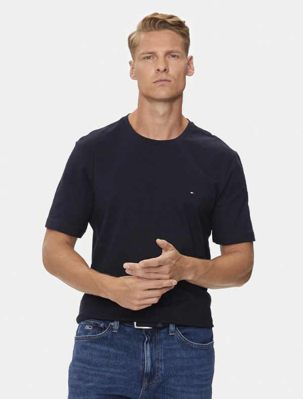 T-shirt manica corta Tommy Hilfiger - navy blu