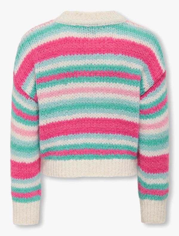 Pullover manica lunga Only - panna azzurro