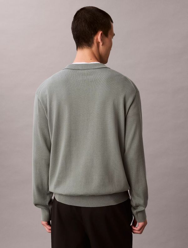 Maglia manica lunga Calvin Klein - verde salvia