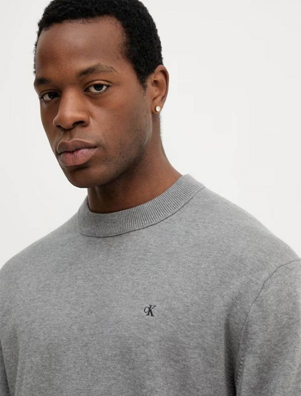 Maglia manica lunga Calvin Klein - medium grey melange